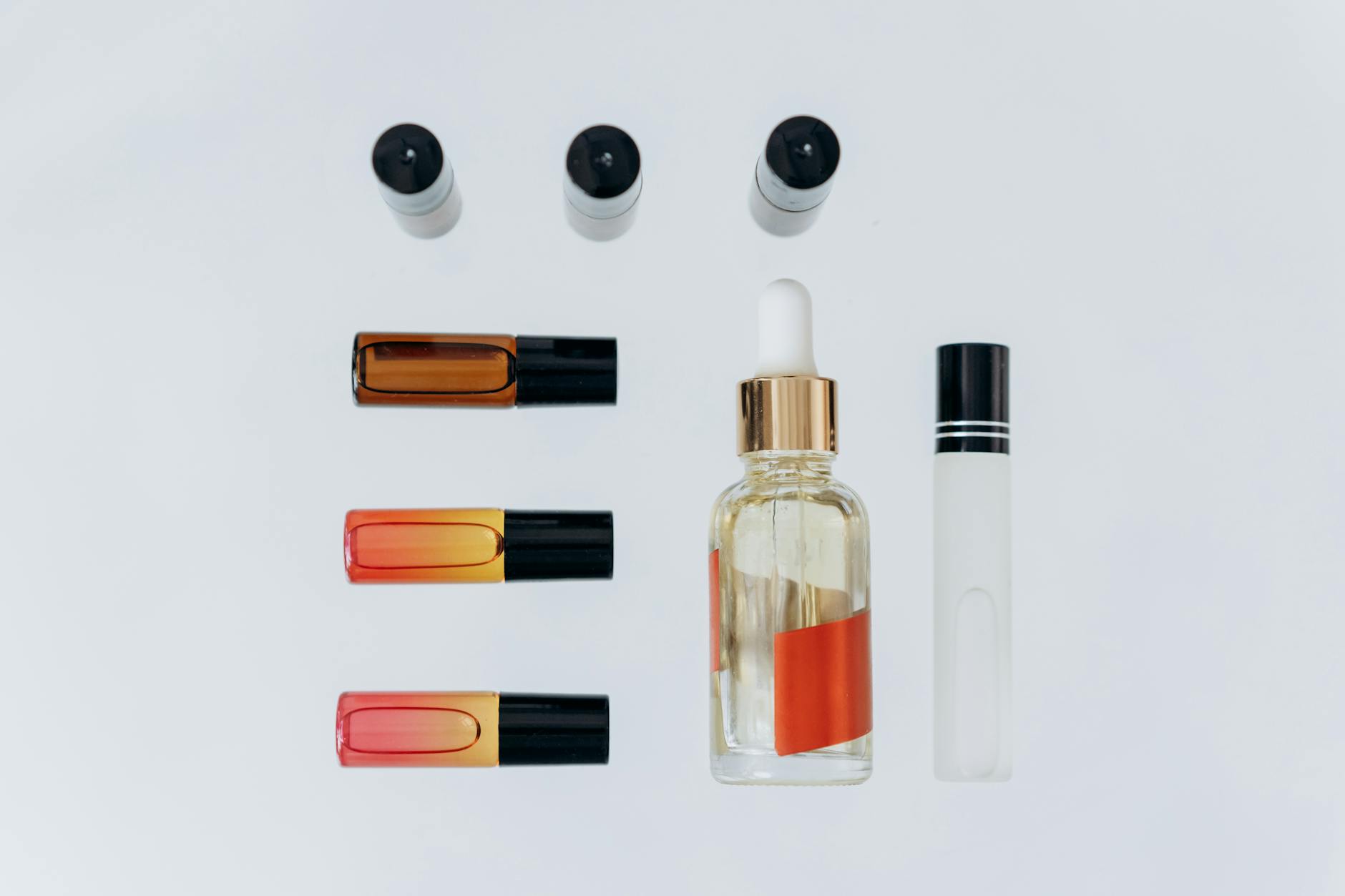 assorted color nail polish bottles