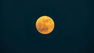 full moon in the night sky